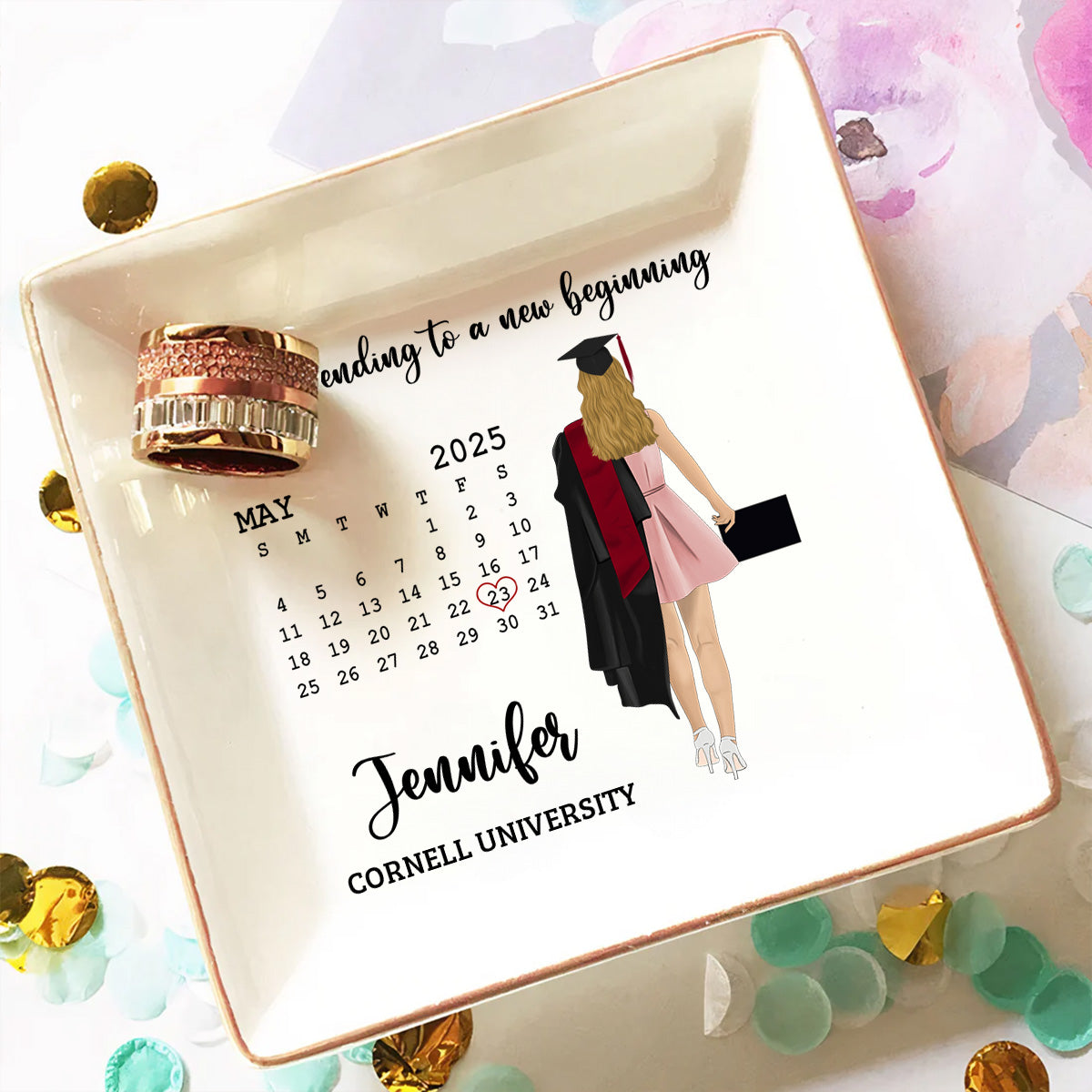 A Sweet Ending - Personalized Custom Jewelry Dish