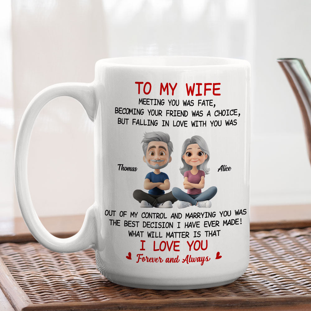 Falling In Love With You - Personalized Custom Coffee Mug