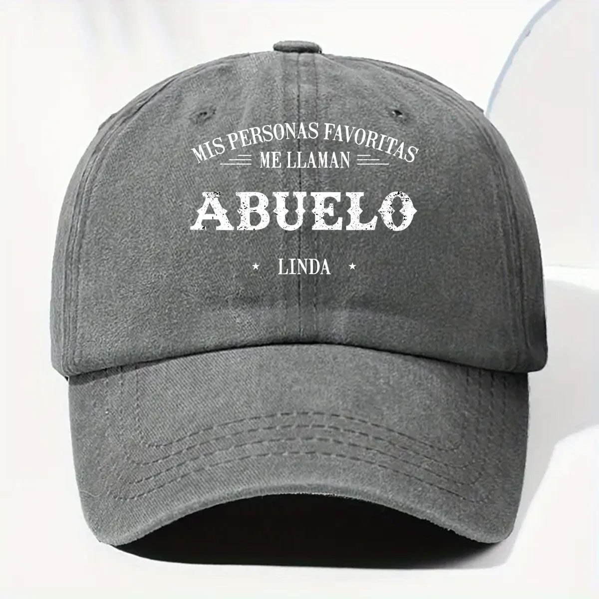 Mis Personas Favoritas Me Llaman - Gorra de Mezclilla Vintage Lavada Personalizada