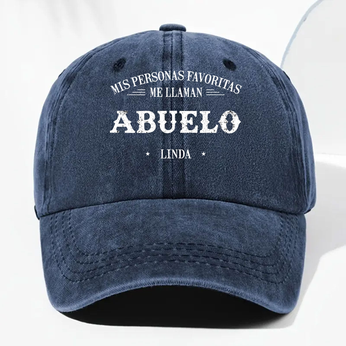 Mis Personas Favoritas Me Llaman - Gorra de Mezclilla Vintage Lavada Personalizada