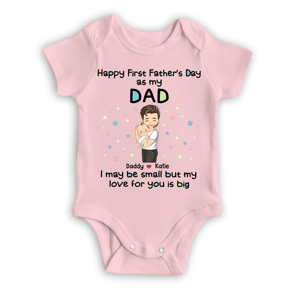 Daddy and Kid - Personalized Custom Baby Onesie