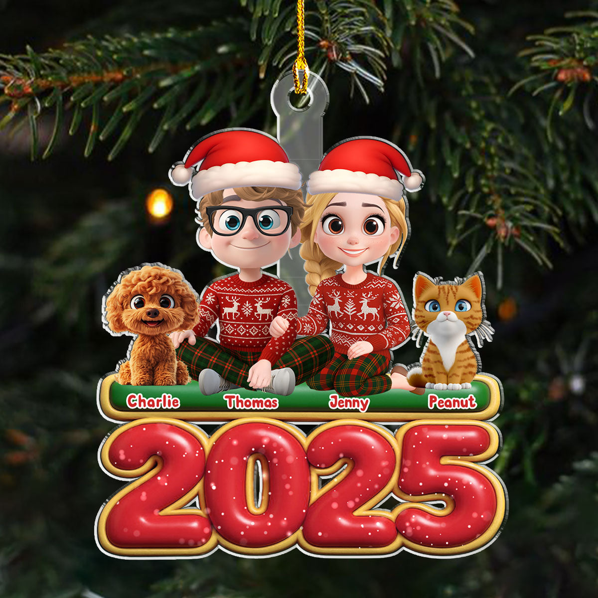 We And Our Pet - Personalized Custom Acrylic Ornament