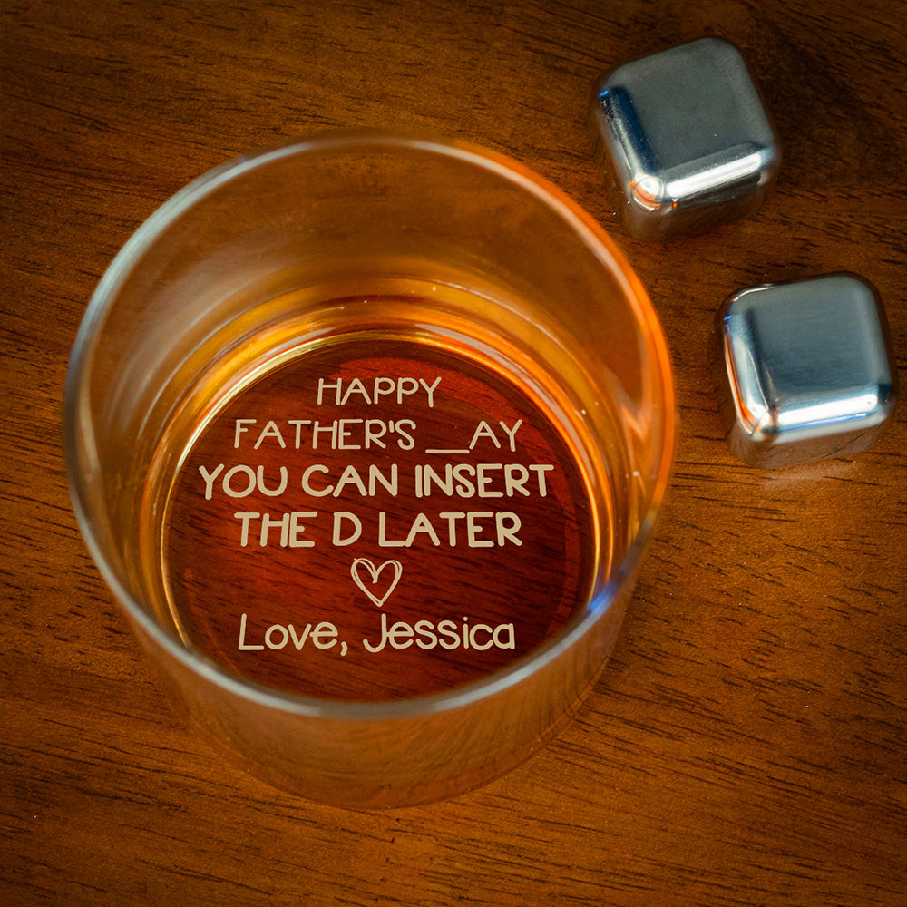 For My Husband - Personalized Custom Engraved Whiskey Glass