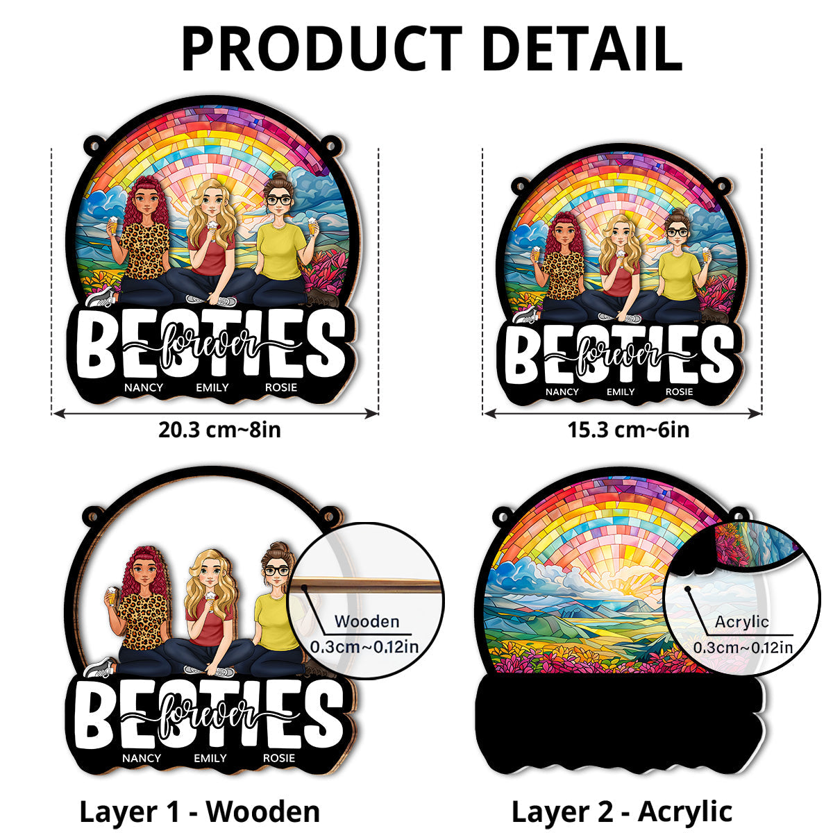 Soulmates - Personalized Custom Suncatcher