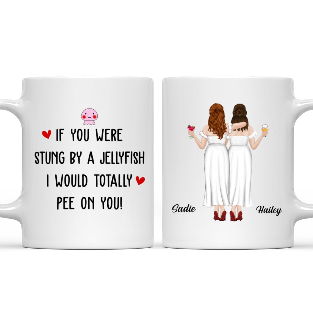 Stung By A Jellyfish - Personalized Custom Coffee Mug