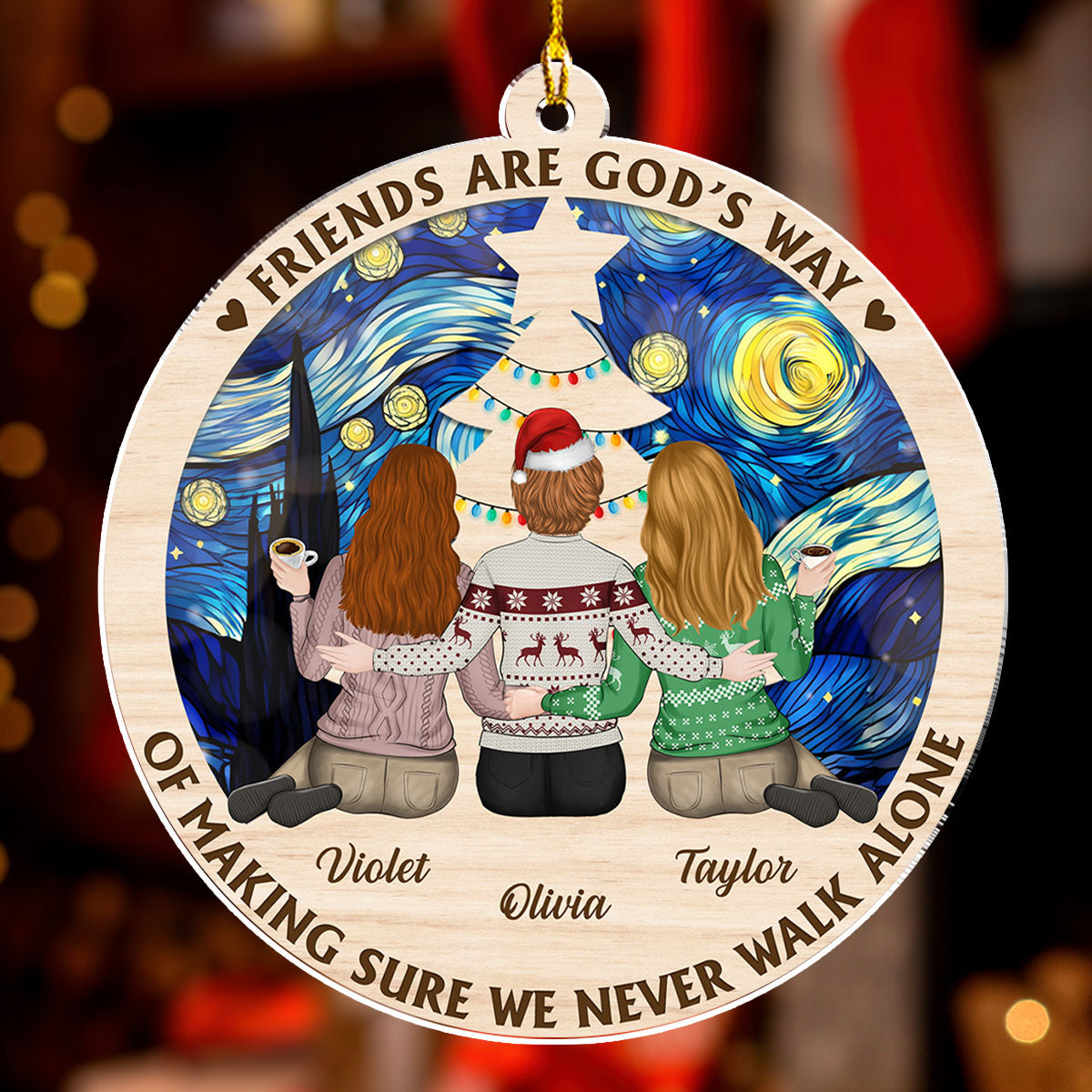 Make Sure We Are Friends Forever - Personalized Custom Acrylic Ornament