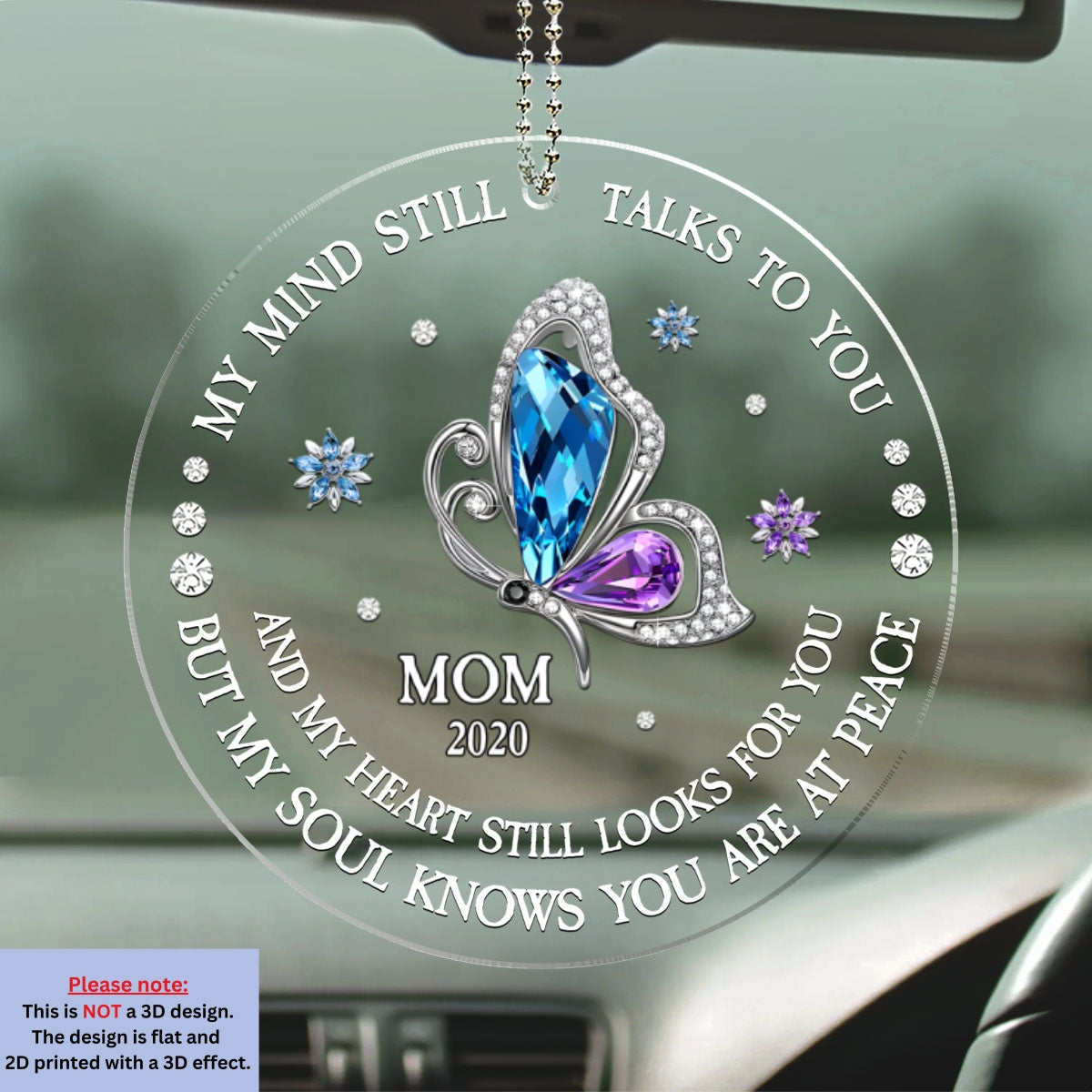My Soul Knows You Are At Peace - Personalized Custom Car Ornament