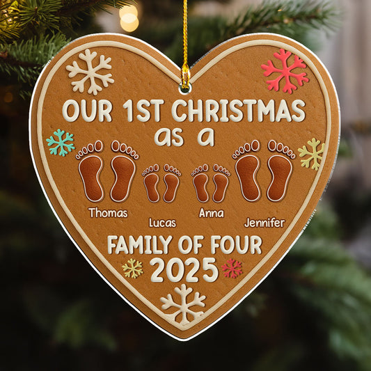 First Year Of Our Family - Personalized Custom Acrylic Ornament