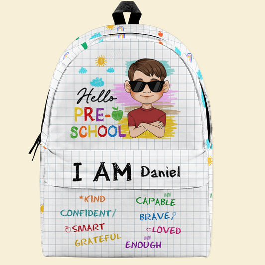 Be Unique Be Happy Be You - Personalized Custom Backpack