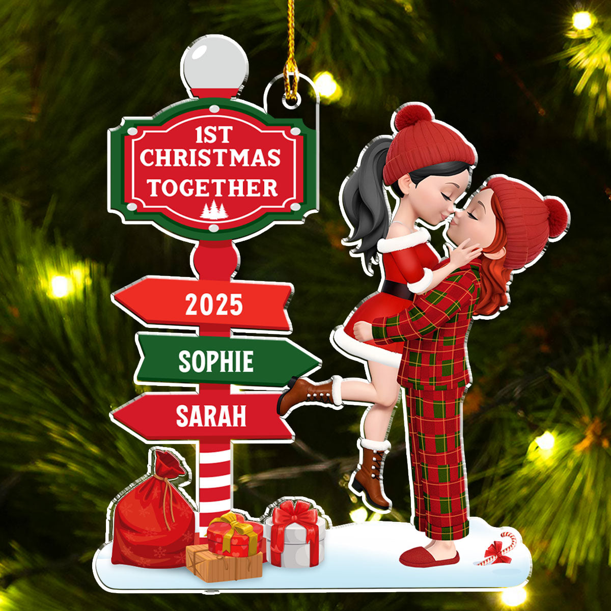 Together Since First Christmas - Personalized Custom Acrylic Ornament