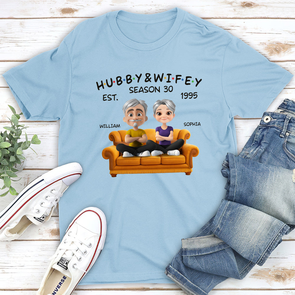 Hubby And Wifey Since - Personalized Custom Shirt