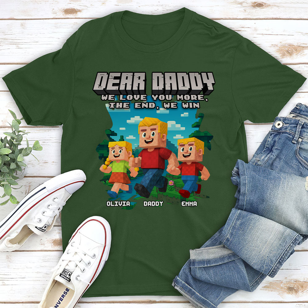 Dear Papa We Love You - Personalized Custom Shirt