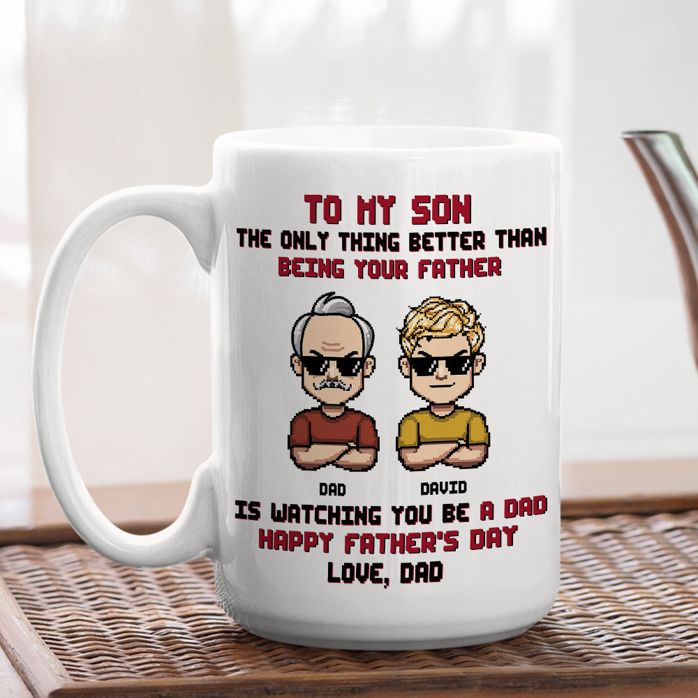 Proud Of The Man You Become - Personalized Custom Coffee Mug