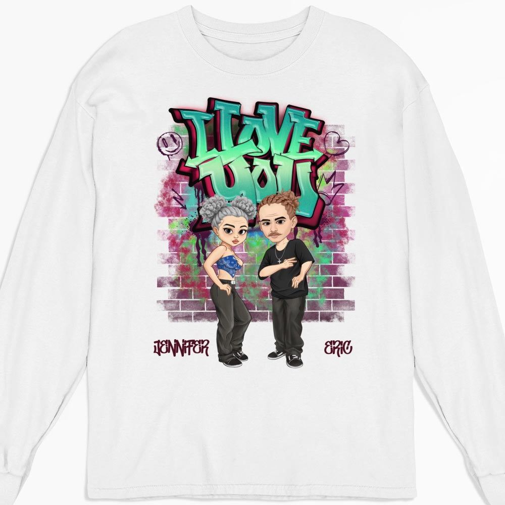 Hip Hop Couple  -  Personalized Custom Shirt