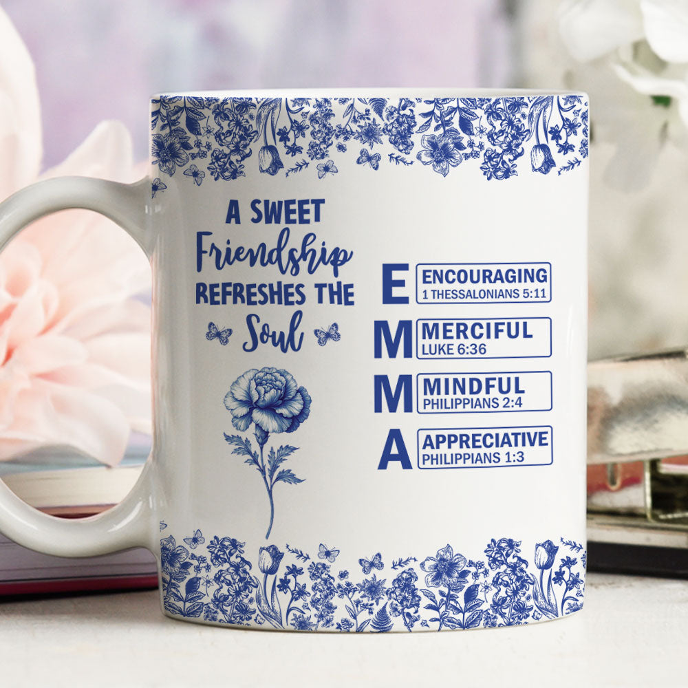 Blessed By Friendship Every Day - Personalized Custom Coffee Mug