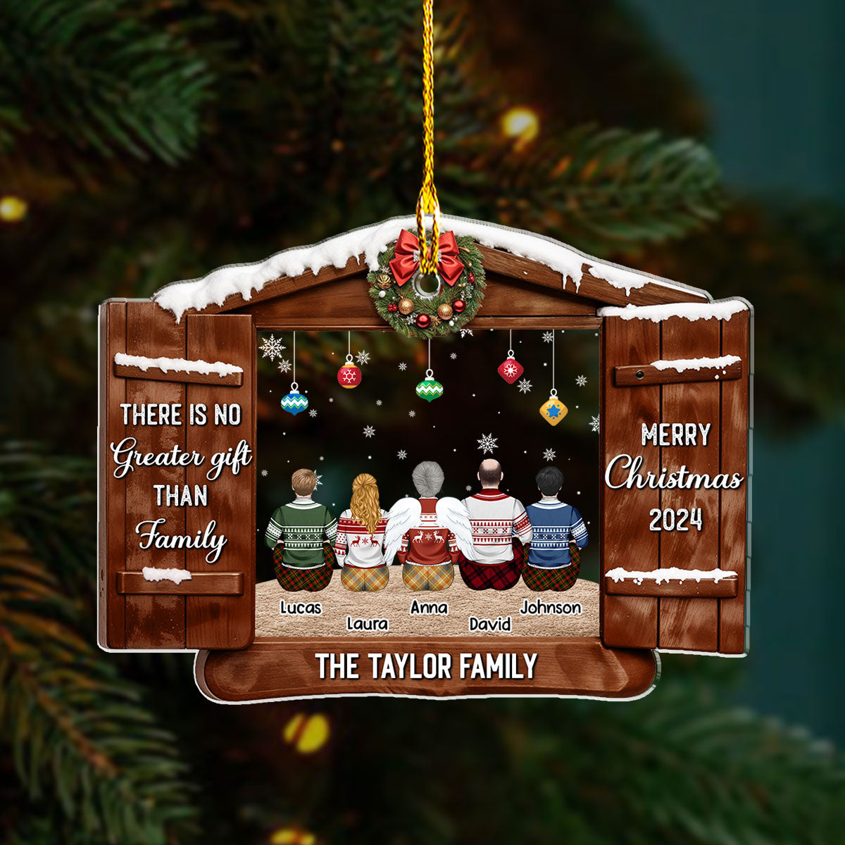 There Is No Greater Gift - Personalized Custom Acrylic Ornament