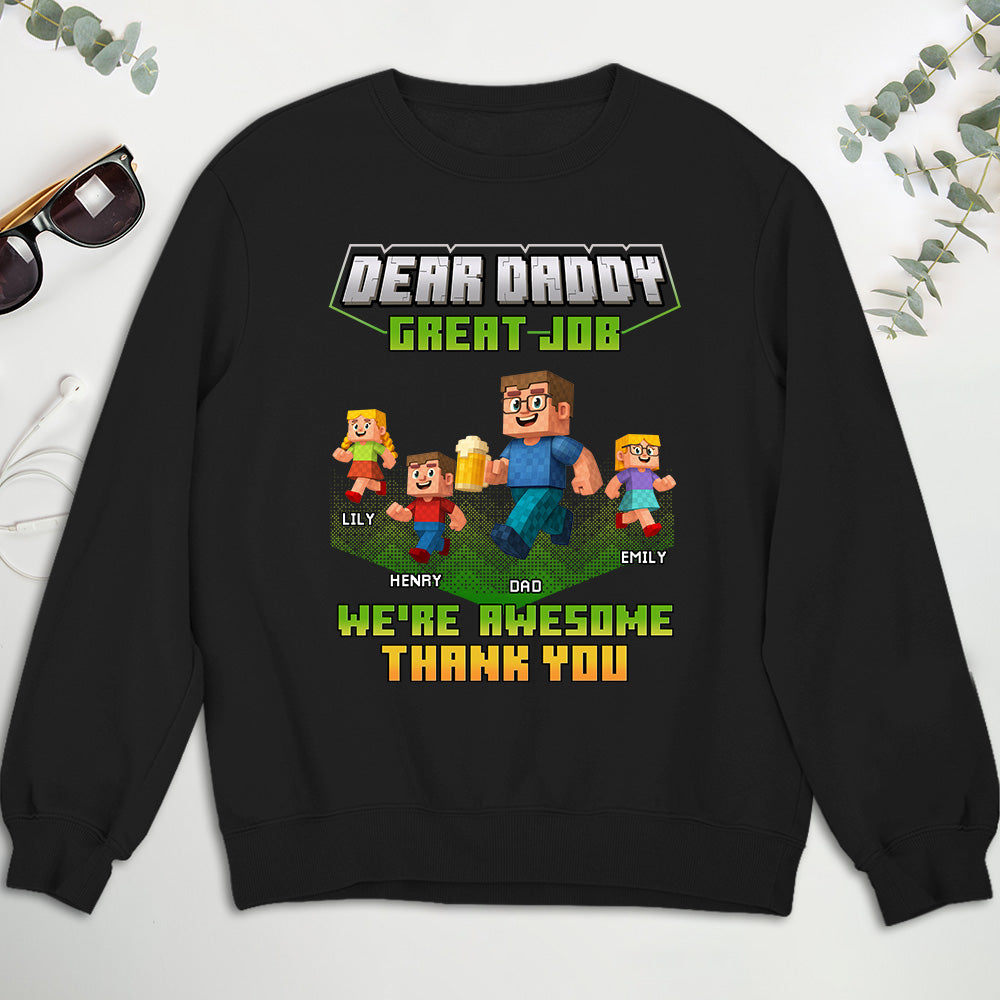 Thank You Dadcraft - Personalized Custom Shirt