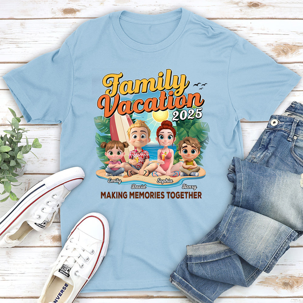 Family Vacation Making Memories Together - Personalized Custom Shirt