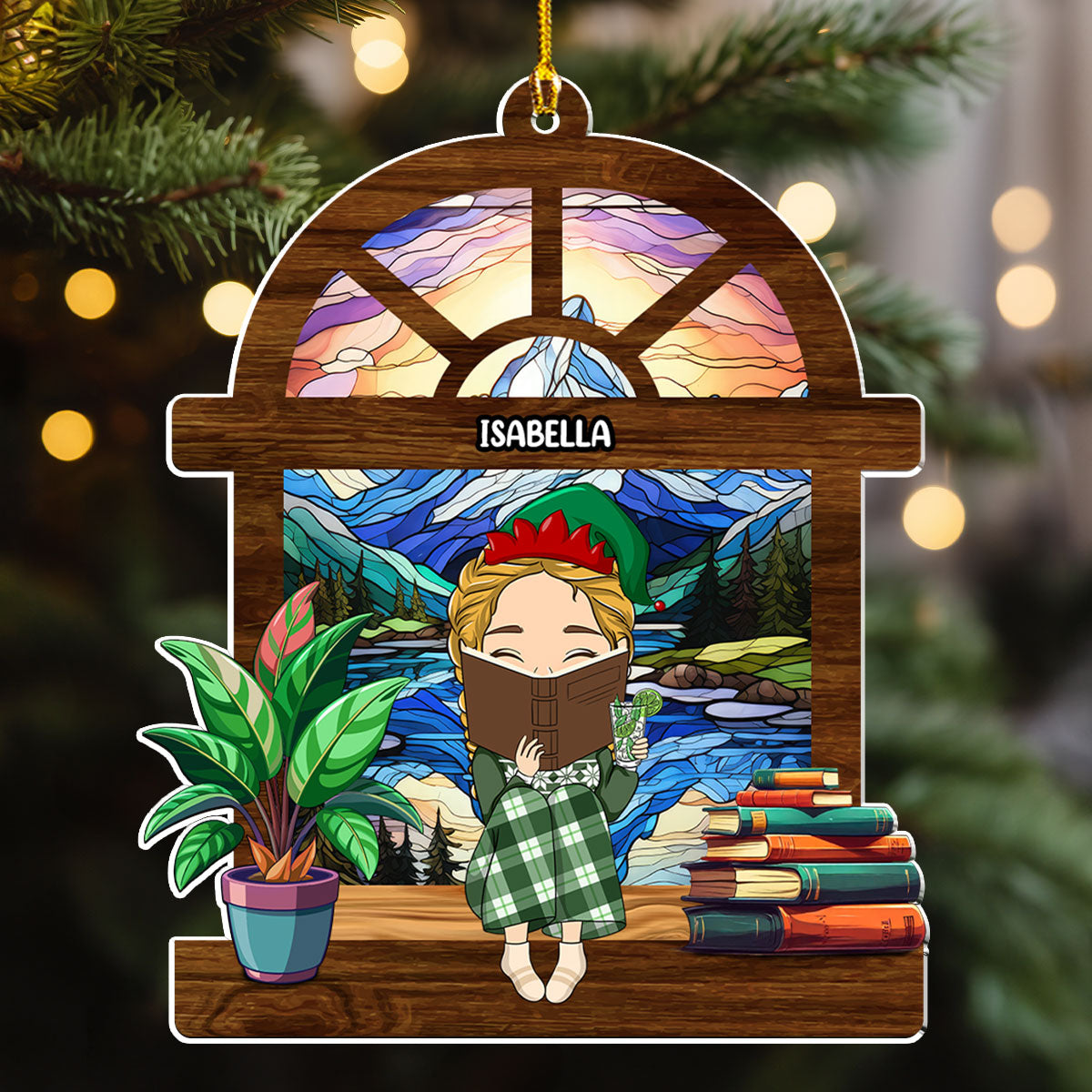 Book Lover - Personalized Custom Acrylic Ornament