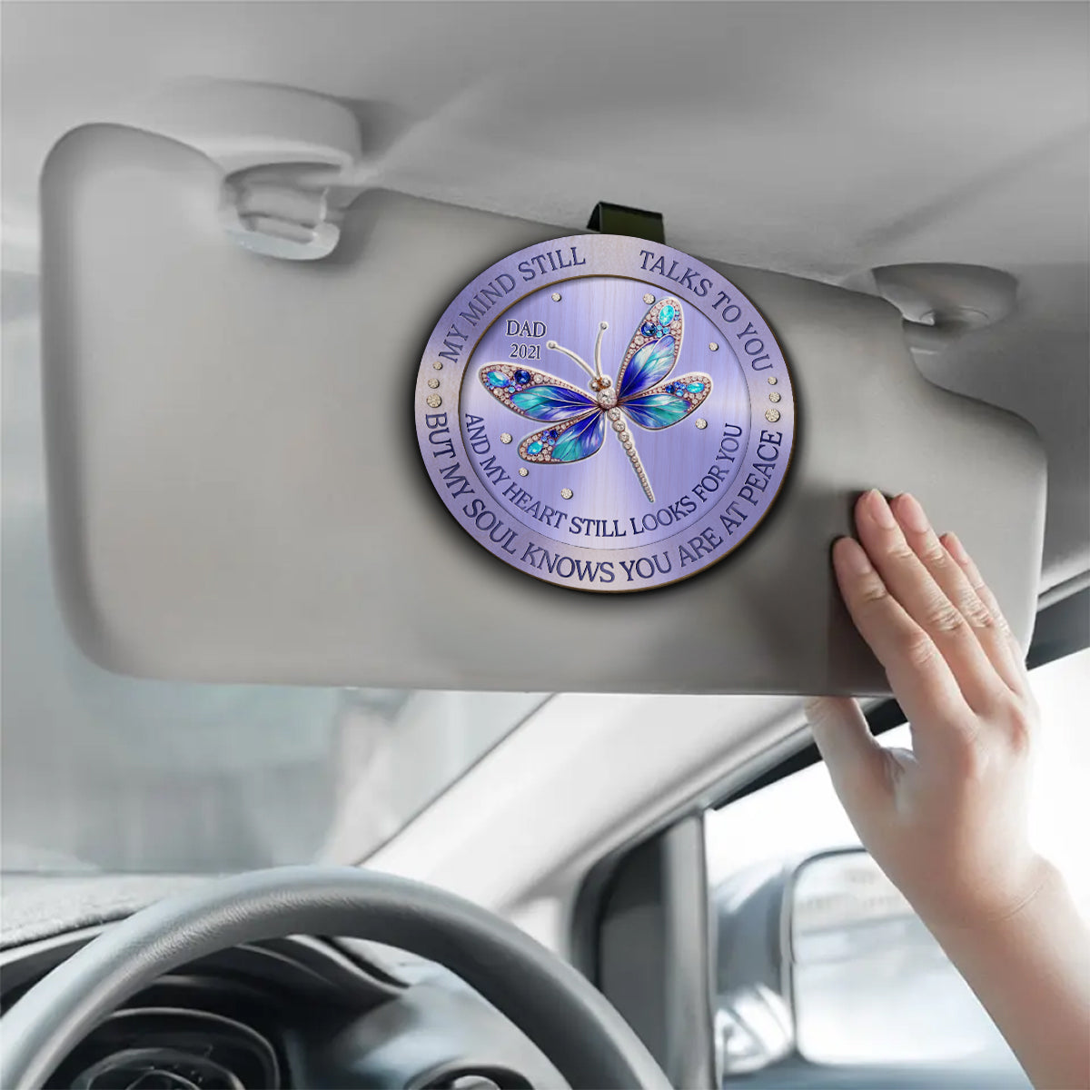 Watching Us From Heaven - Personalized Custom Car Visor Clip