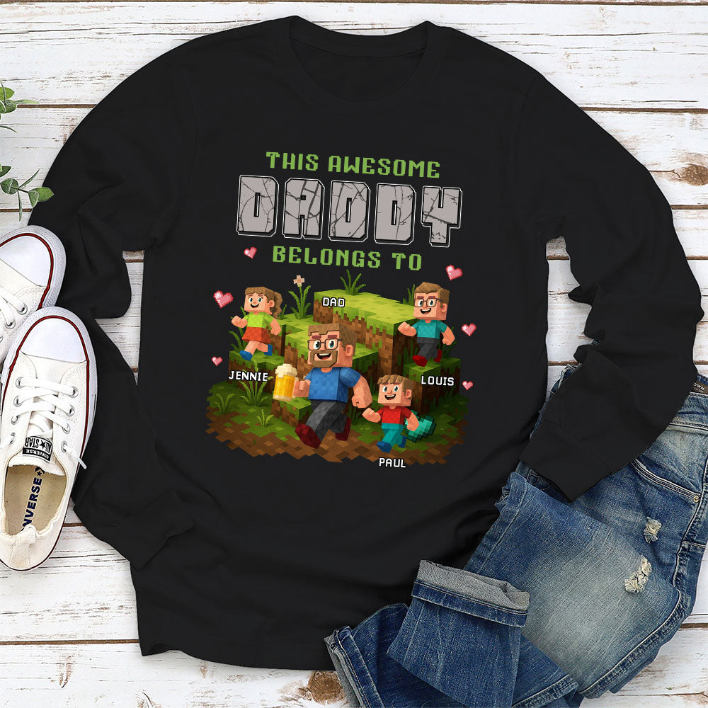 Dad Blocky Quest - Personalized Custom Shirt