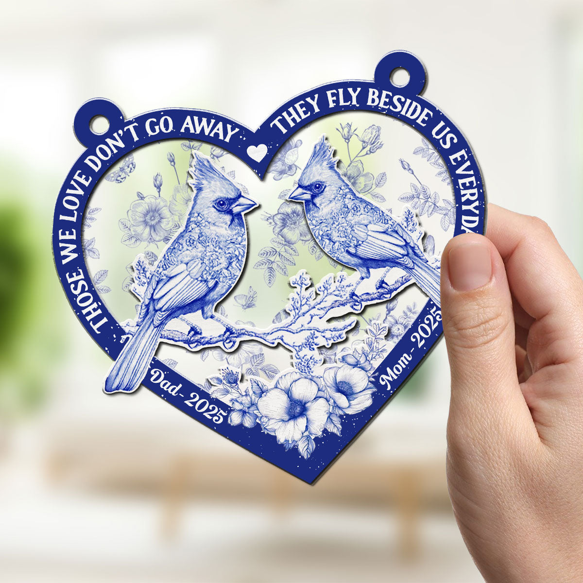 They Fly Beside Us Everyday - Personalized Custom Suncatcher