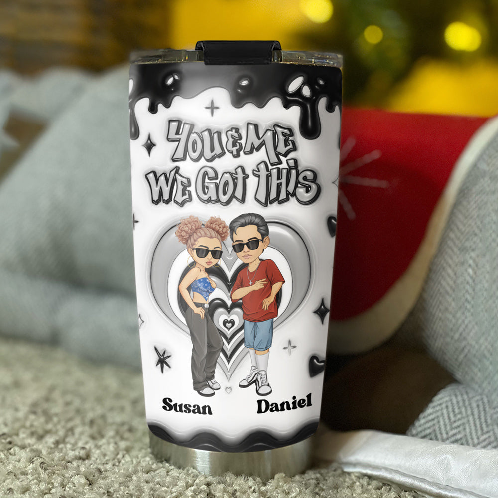 Together Since - Personalized Custom 3D Inflated Effect Tumbler