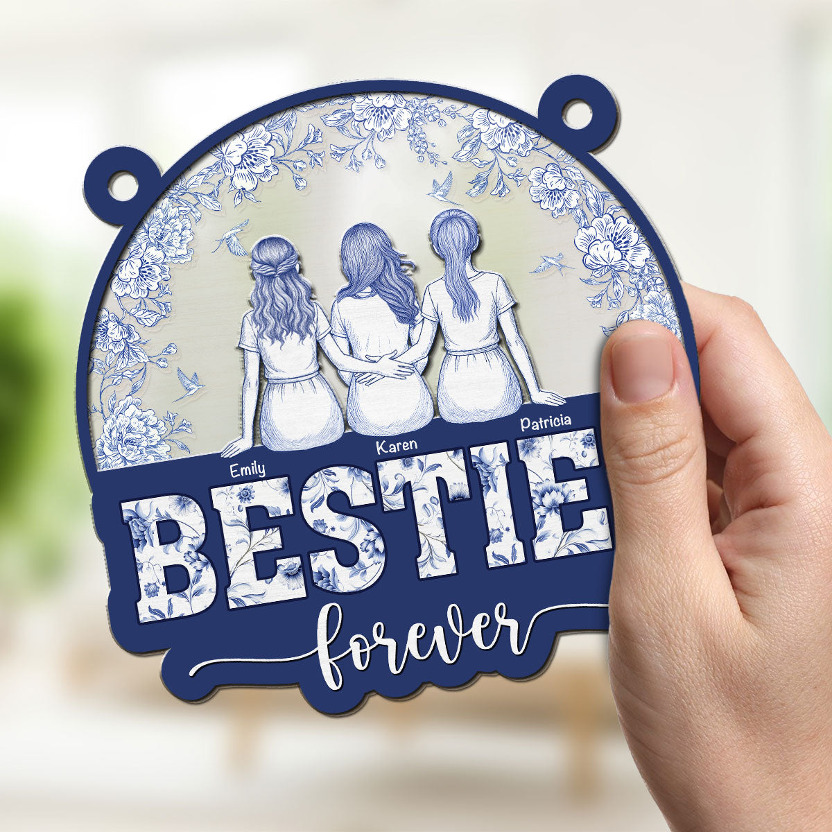 Forever Soul Bestie - Personalized Custom Suncatcher