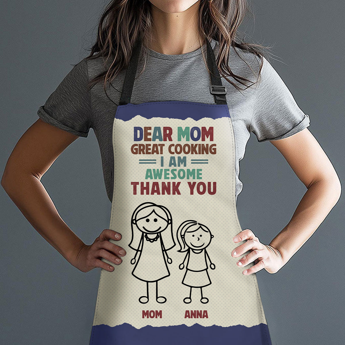 Great Cooking Mom - Personalized Custom Apron