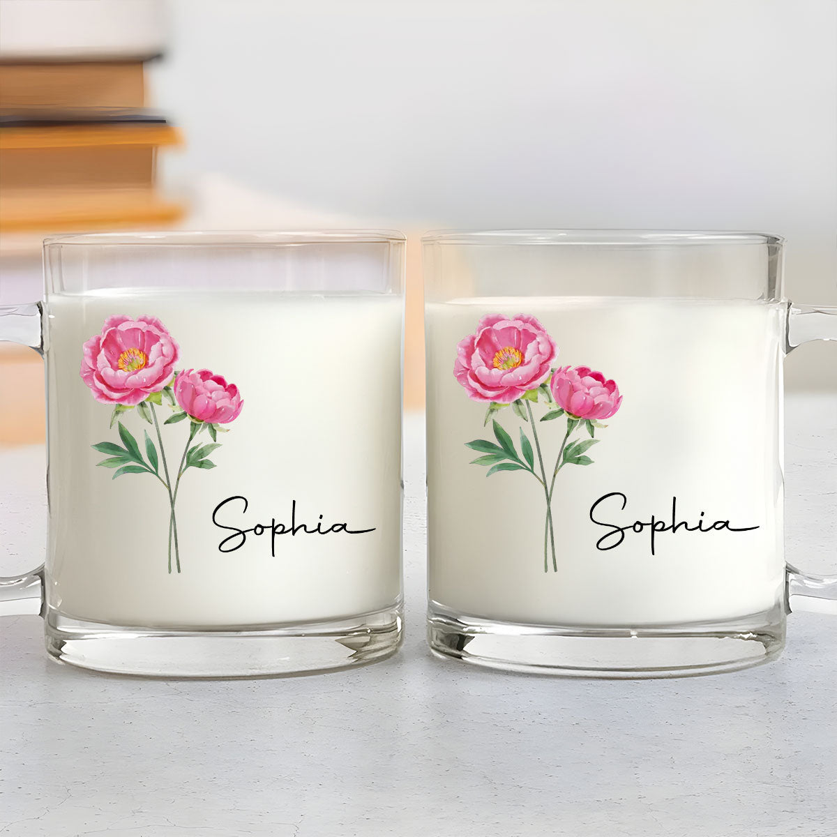 Friends Are Flowers - Personalized Custom Glass Mug