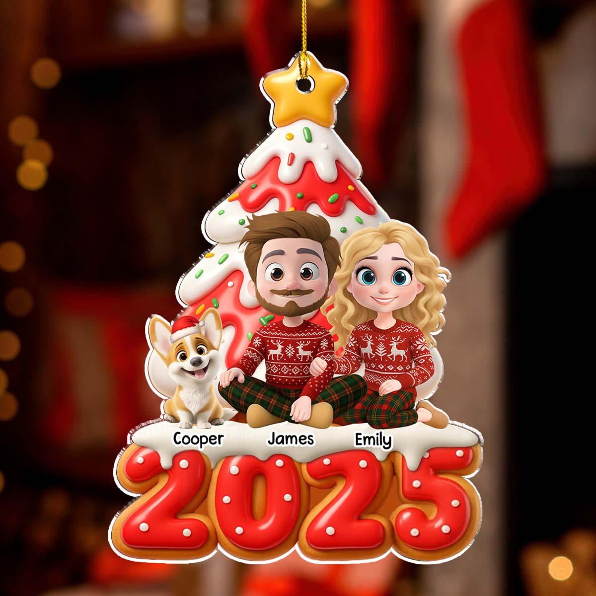 Our Family Is Sweet - Personalized Custom Acrylic Ornament