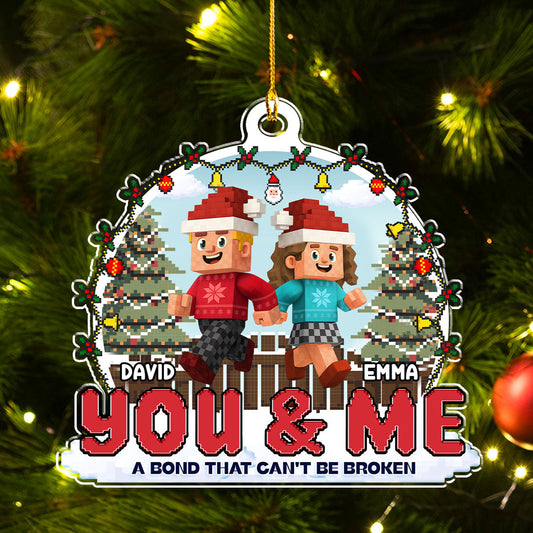 Us Against The World - Personalized Custom Acrylic Ornament