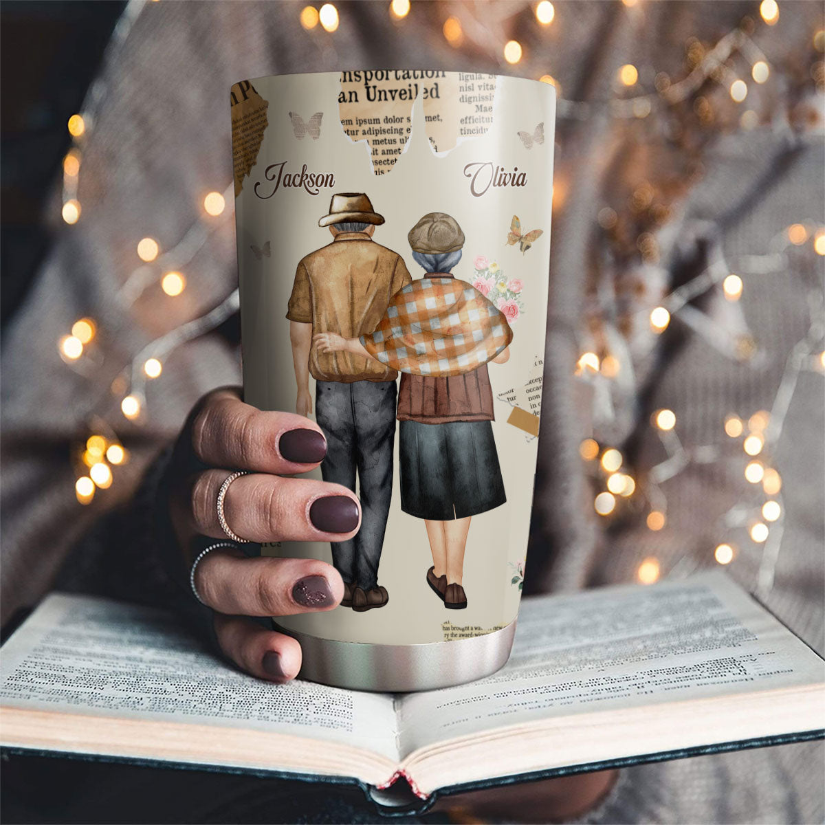 Grow Old With You - Personalized Custom Tumbler