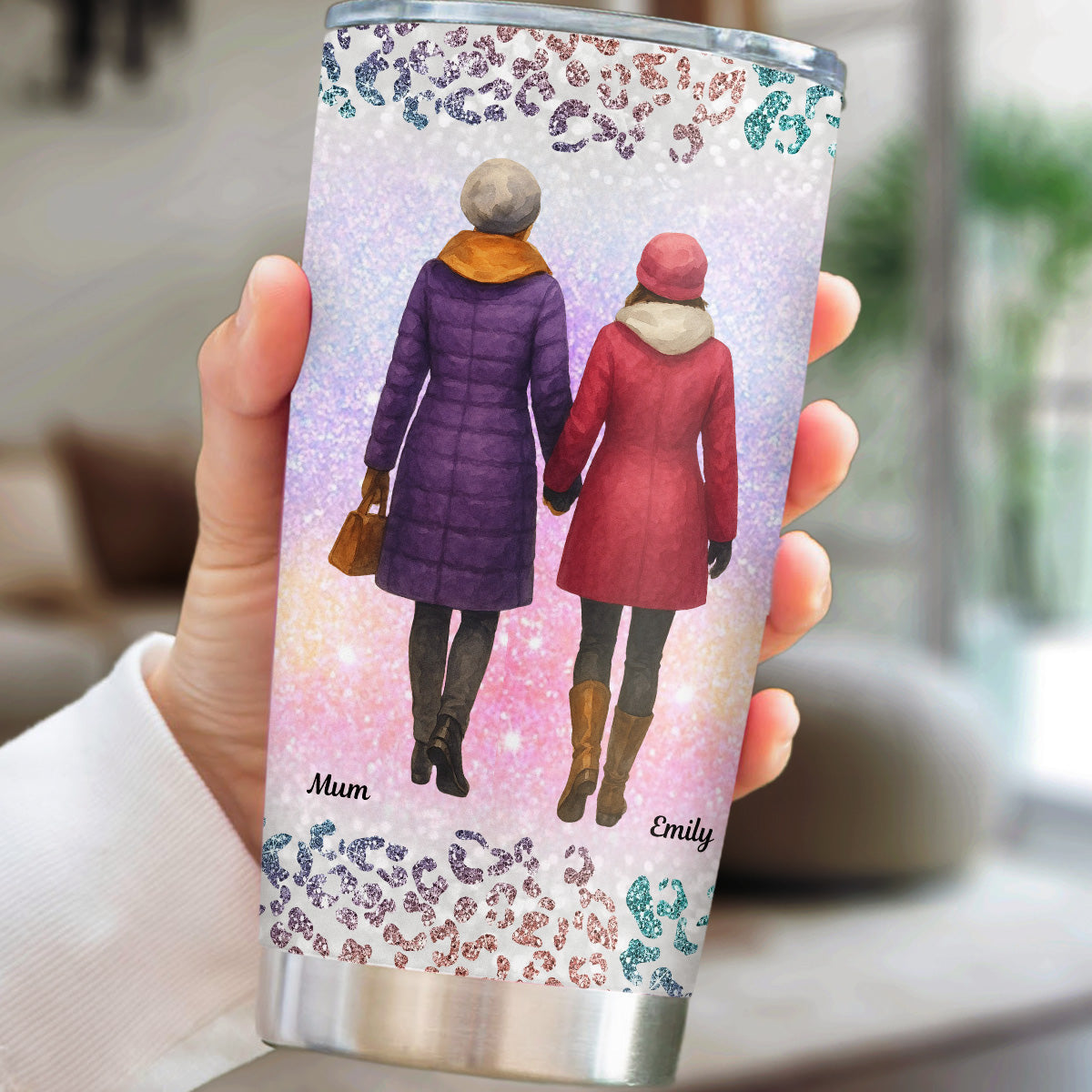Two Generations One Heart - Personalized Custom Tumbler