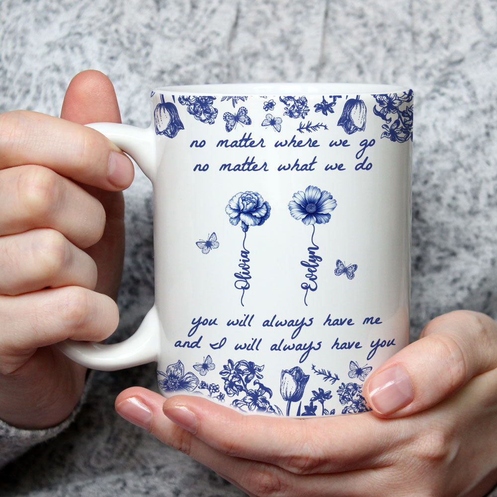 No Matter Where We Go - Personalized Custom Coffee Mug