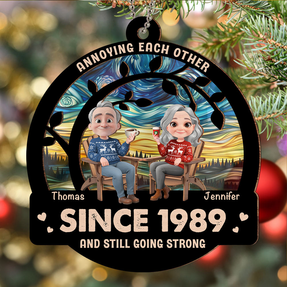 Love Still Going Strong - Personalized Custom Suncatcher Ornament