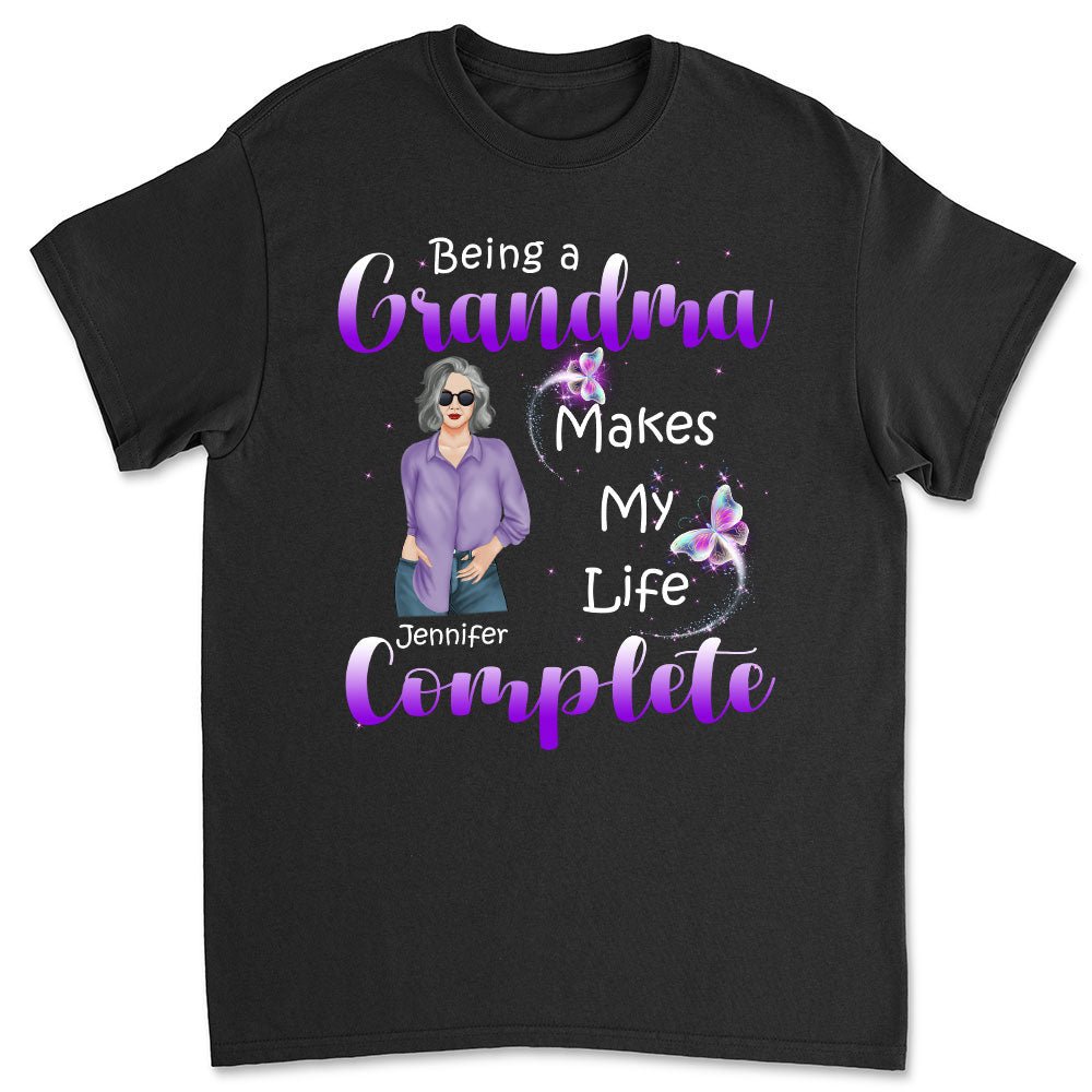 Being A Grandma - Personalized Custom Unisex T-shirt