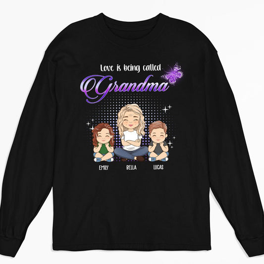 Being Called Grandma - Personalized Custom Long Sleeve T-shirt