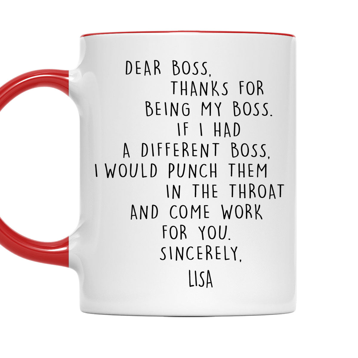 If I Had A Different Boss - Personalized Custom Accent Mug