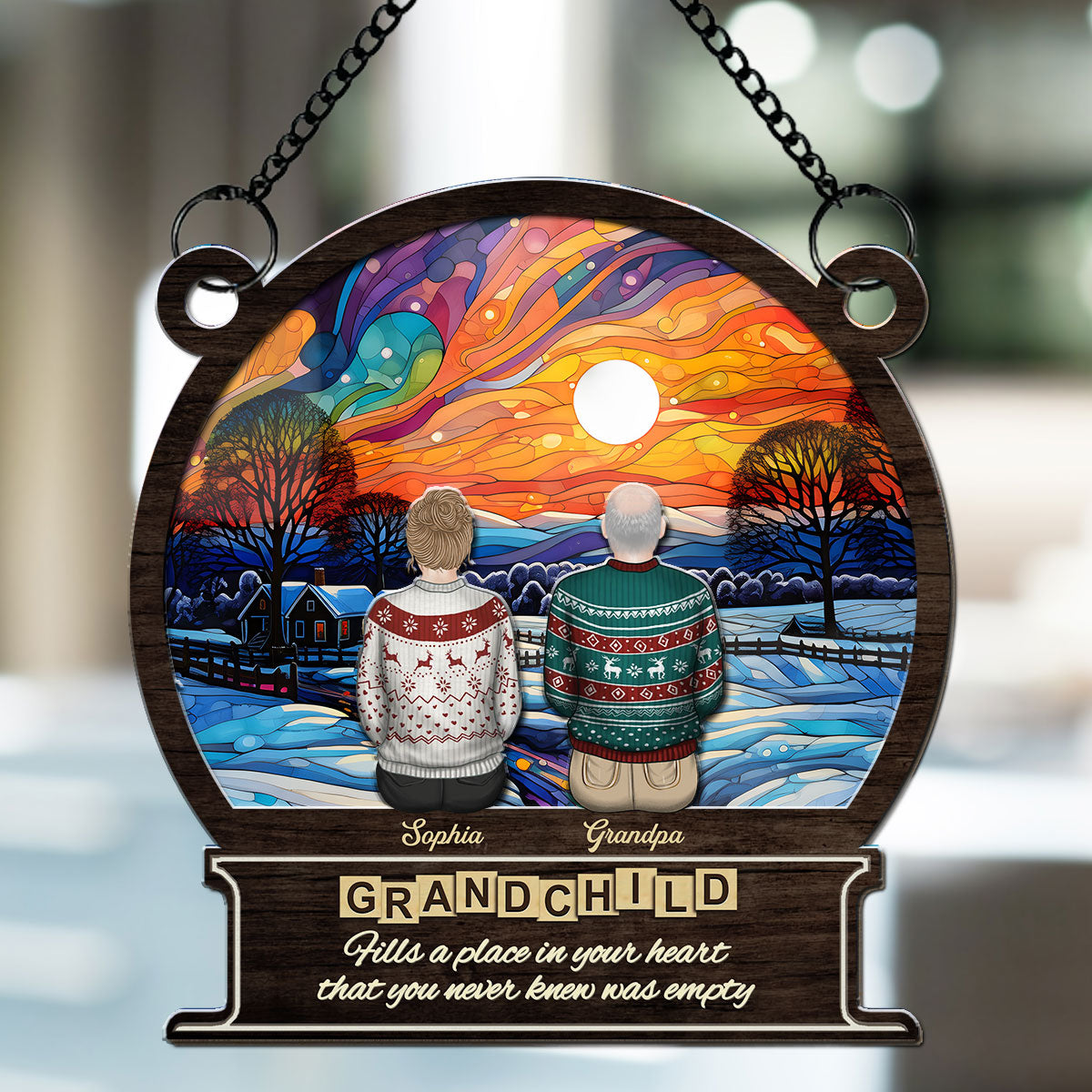 The Greatest Blessing - Personalized Custom Suncatcher