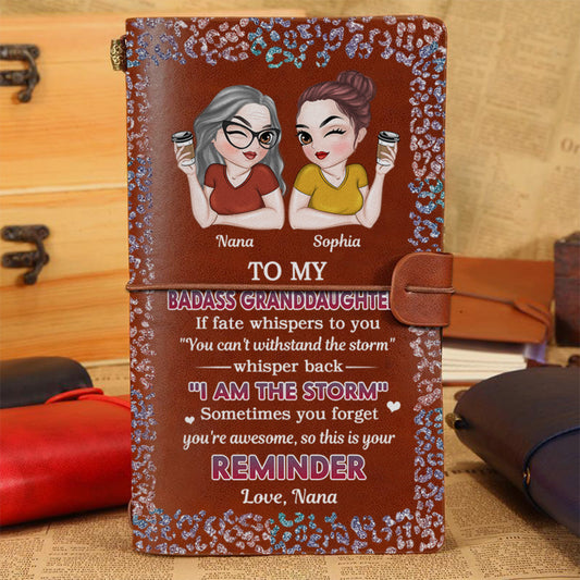 My Brave Granddaughter - Personalized Custom Vintage Journal
