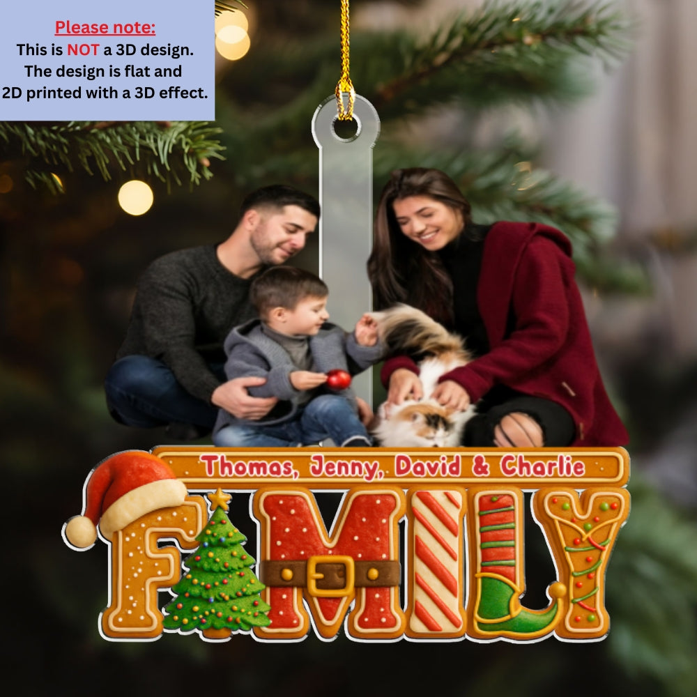 Our Christmas Story Photo - Personalized Custom Acrylic Ornament