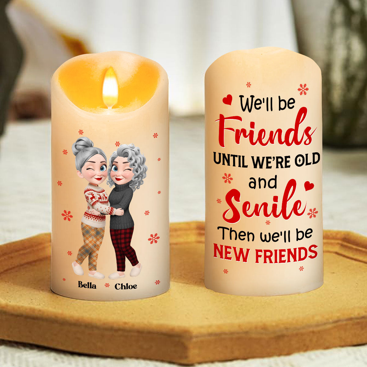 Warm Wishes - Personalized Custom LED Candle