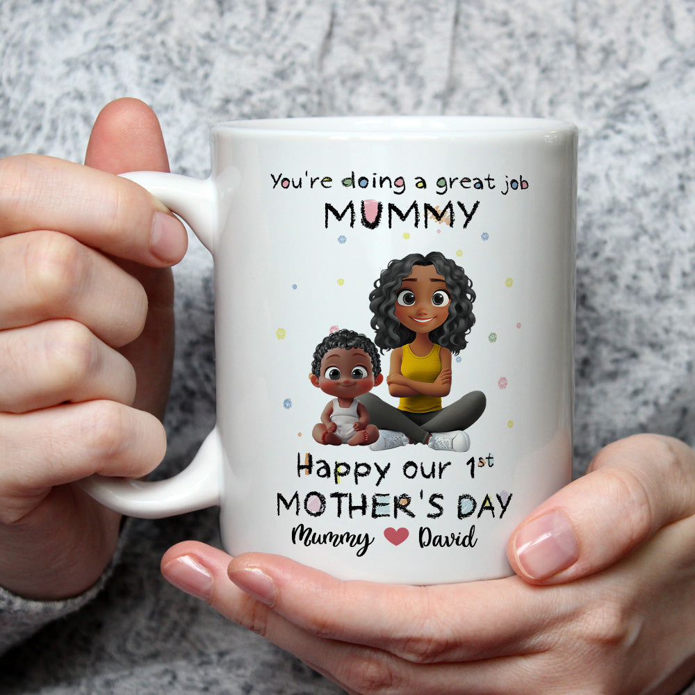 Mommy And Kid - Personalized Custom Coffee Mug