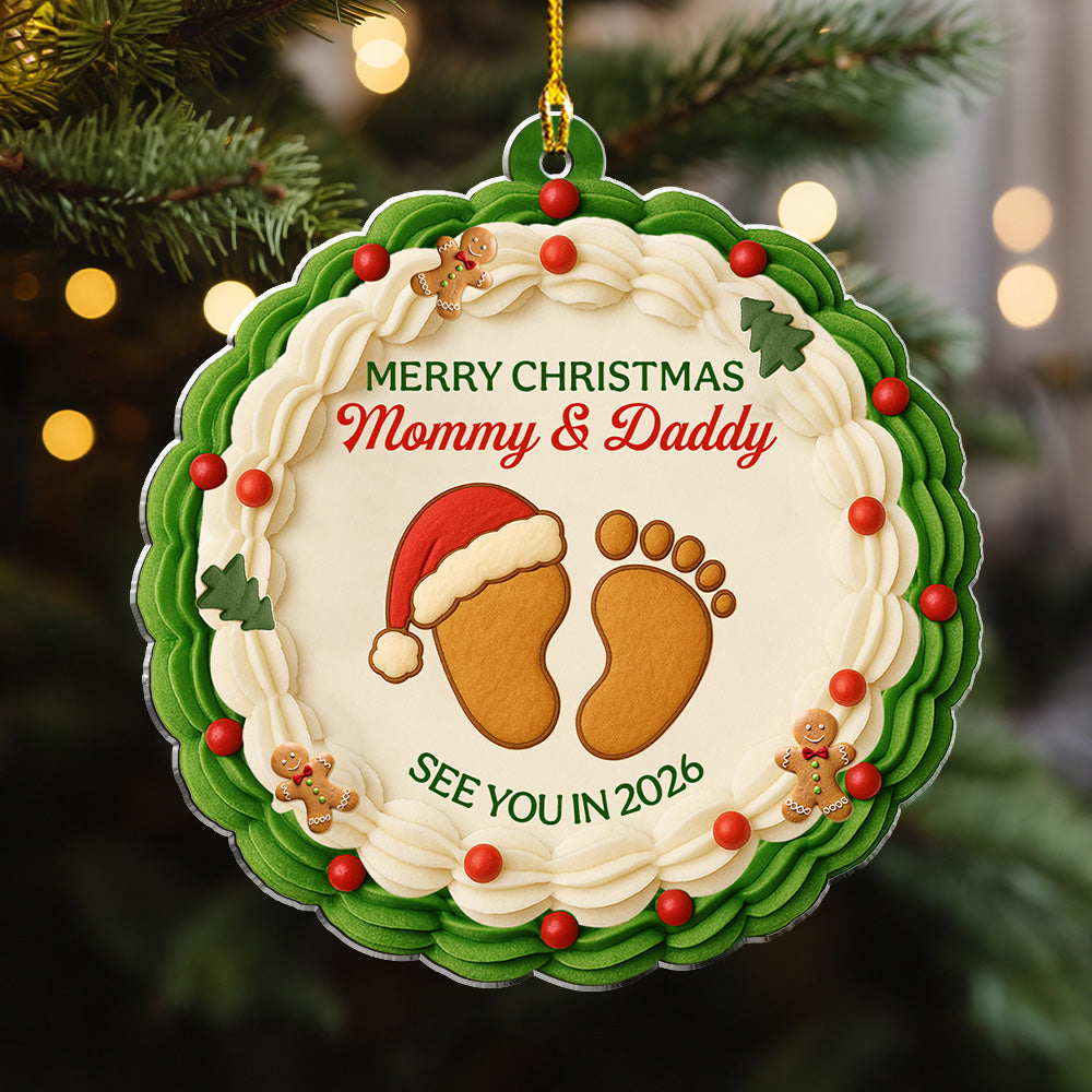 Baby Expecting See You - Personalized Custom Acrylic Ornament