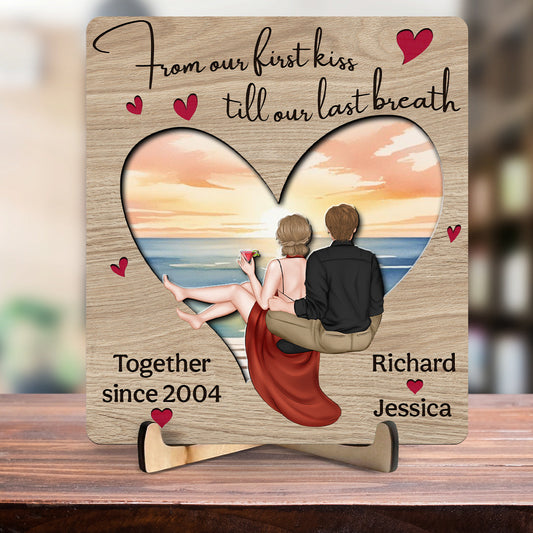 You And Me Till The End - Personalized Custom Wooden Plaque