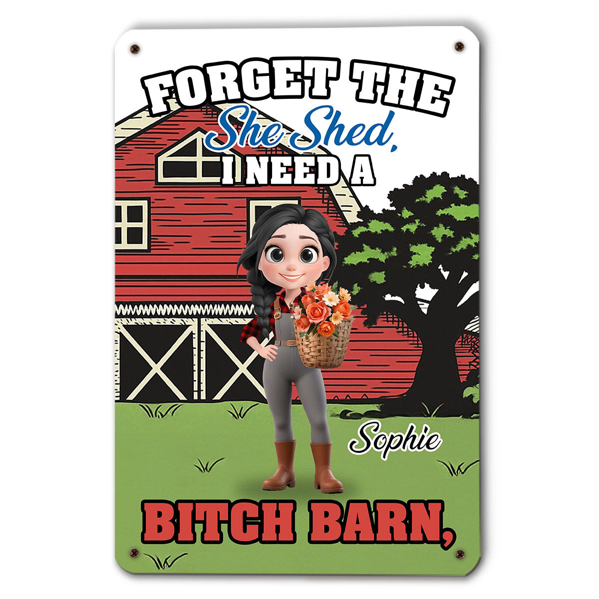 My Houseplants Live In Fear - Personalized Custom Metal Sign