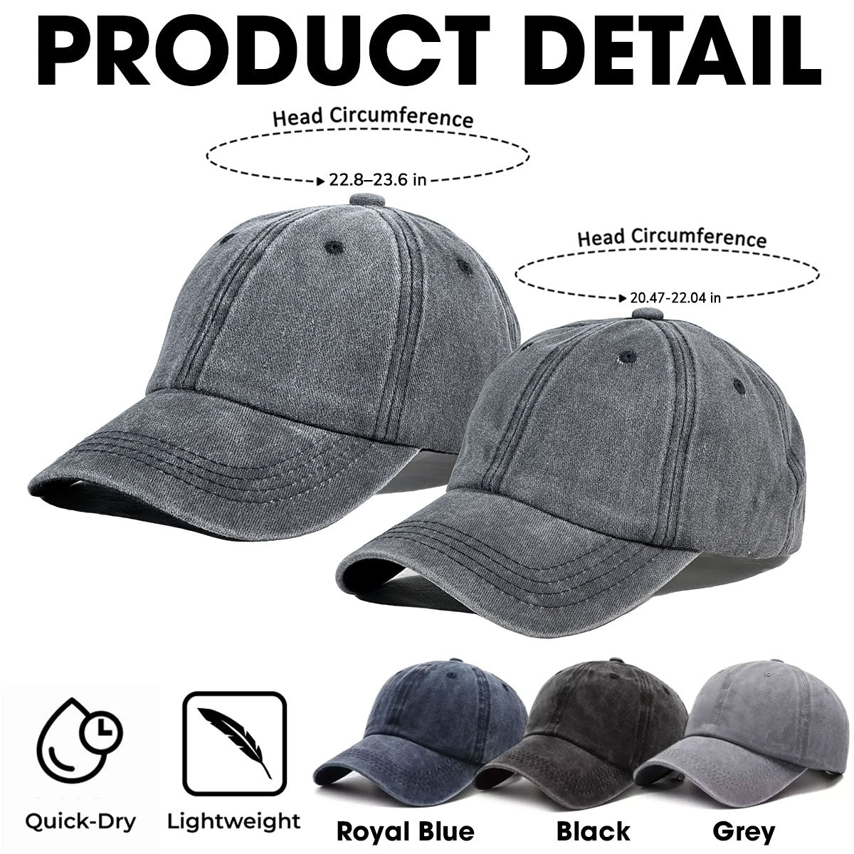 Sweet Little Love - Personalized Custom Vintage Washed Denim Cap