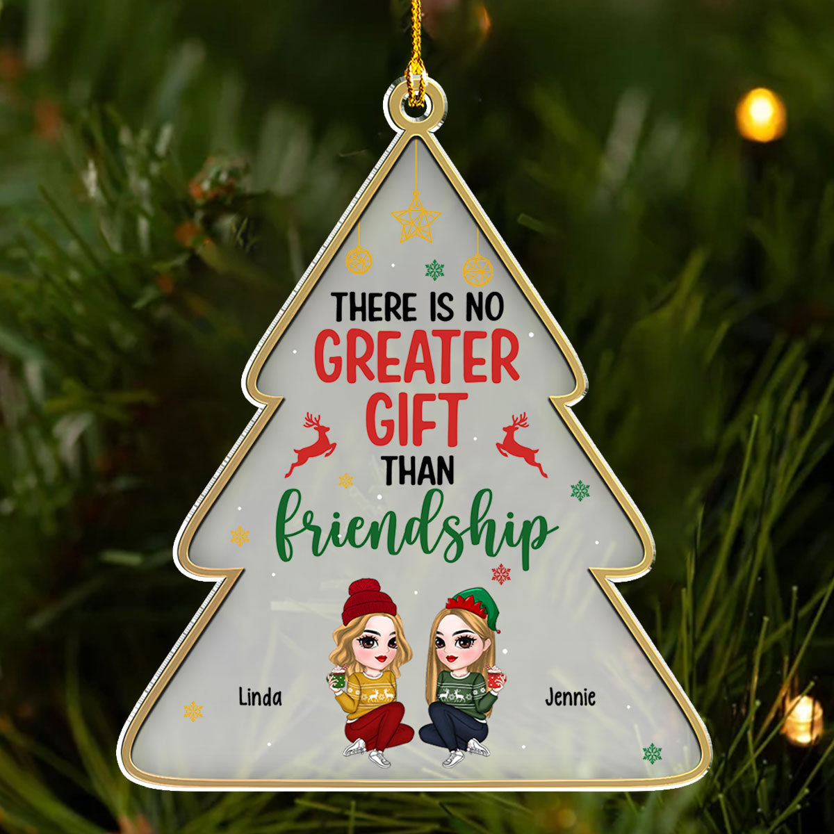 Not Just Friends - Personalized Custom Acrylic Ornament