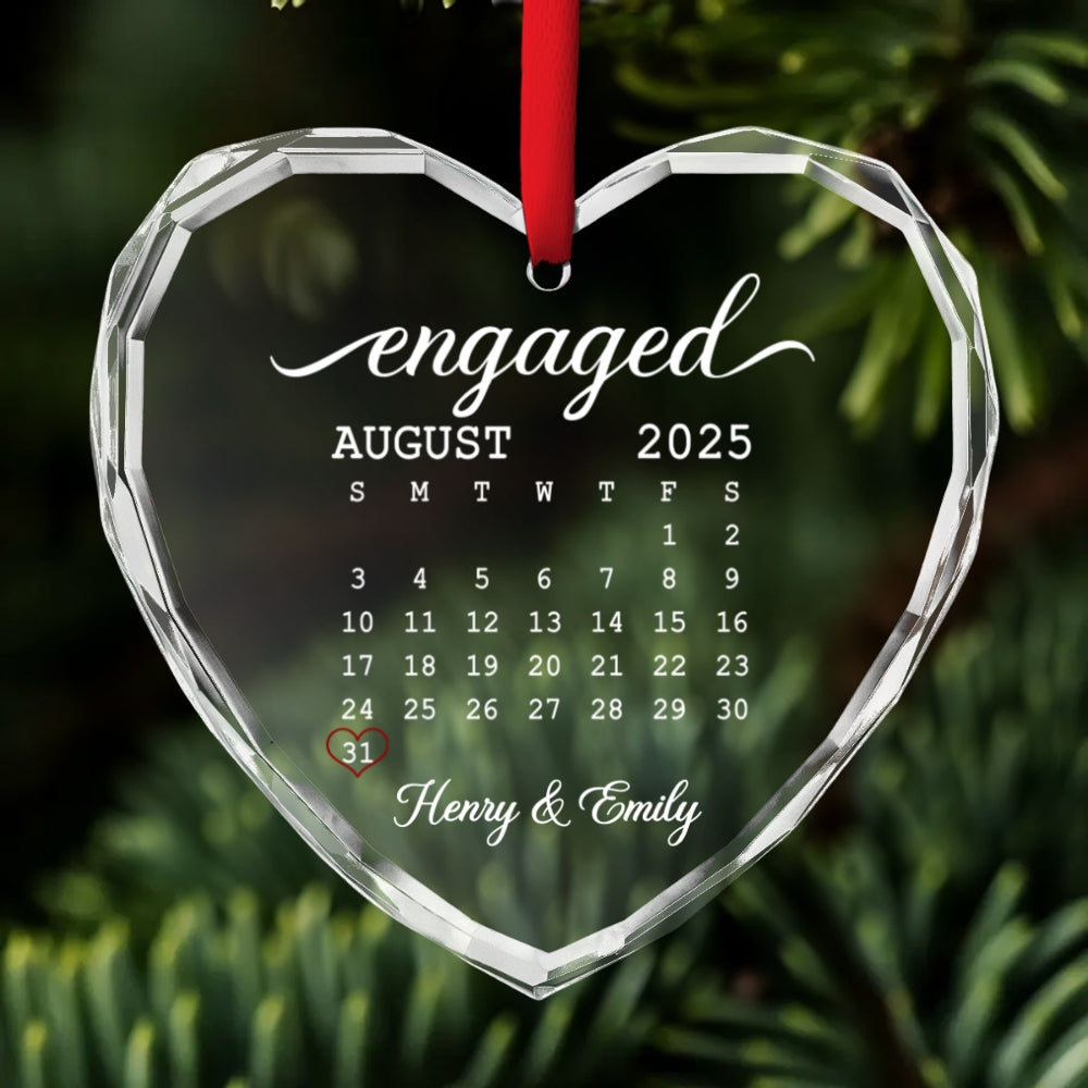 From This Day Forward Always - Personalized Custom Glass Ornament